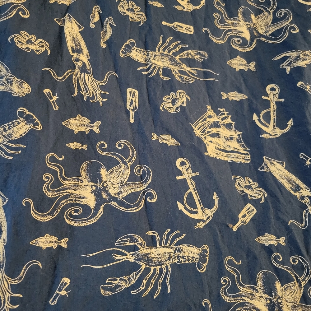St. Johns Bay Nautical Button Front Shirt XL - Picture 4 of 8